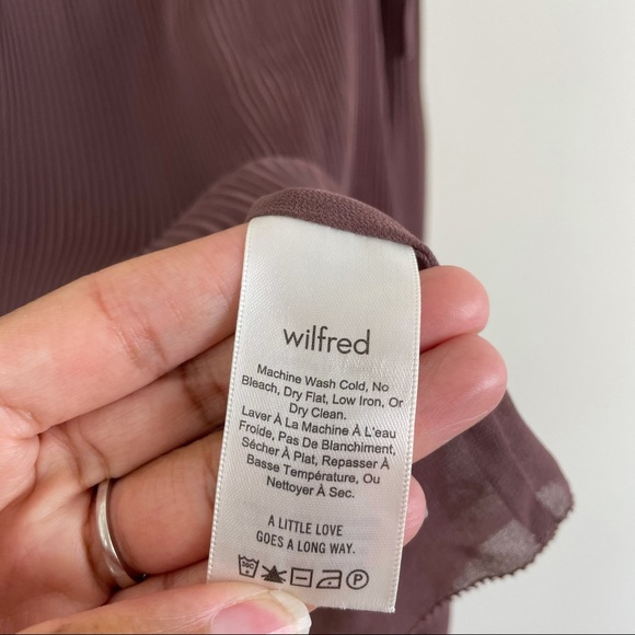 Wilfred x Aritiza Talence Of Shoulder Brown Blouse - Picture 13 of 13